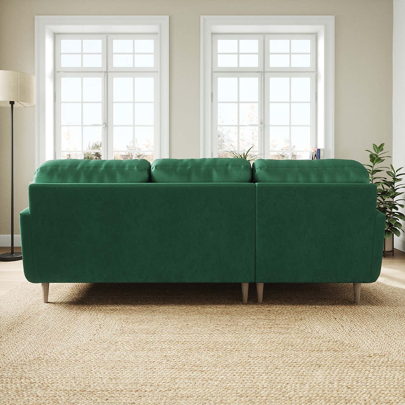 Sven Opulent Velvet Large Corner Chaise Sofa
