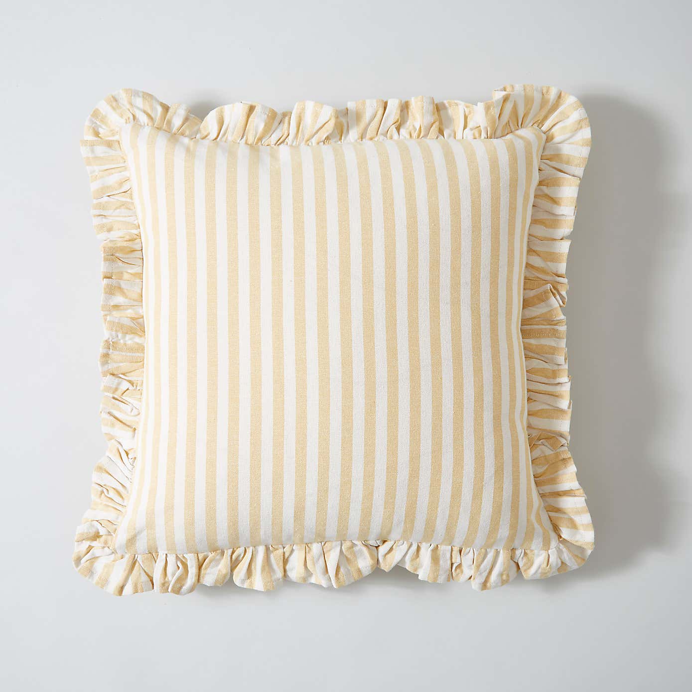 Frilled Stripe Cushion Cover