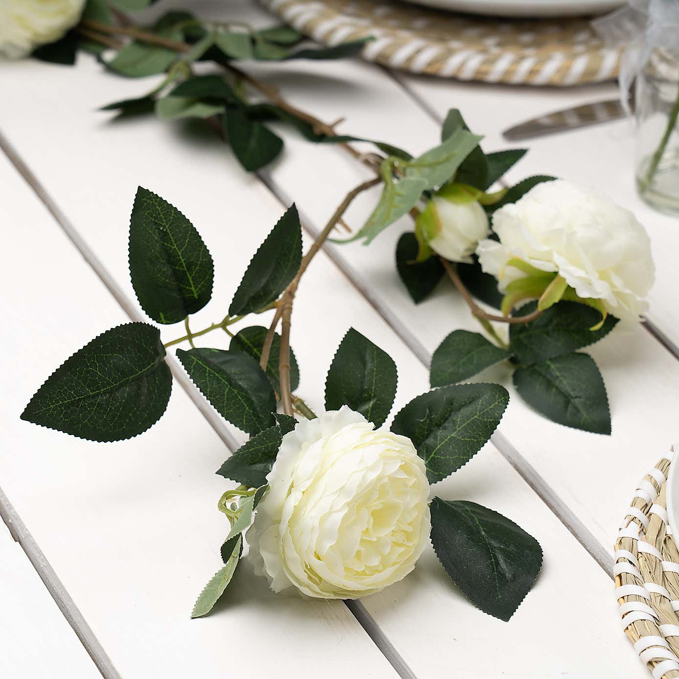 Artificial Camellia Rose Garland