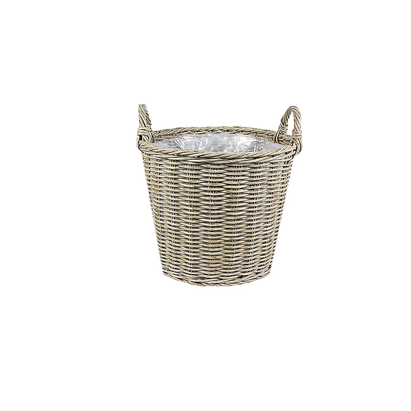 Polyrattan Lined Basket Planter