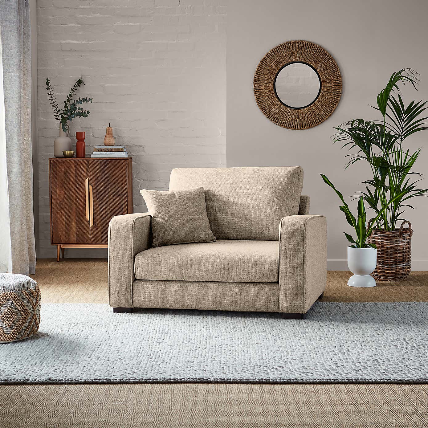 Carson Chunky Multi Weave Snuggle Chair
