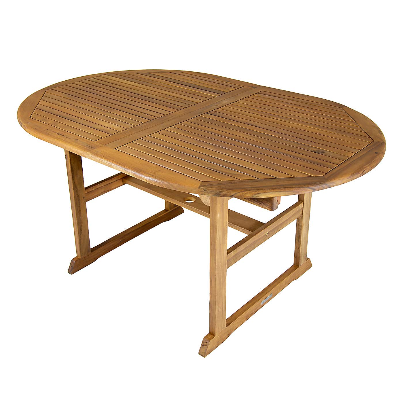 Charles Bentley Acacia 6 Seat Extendable Dining Set