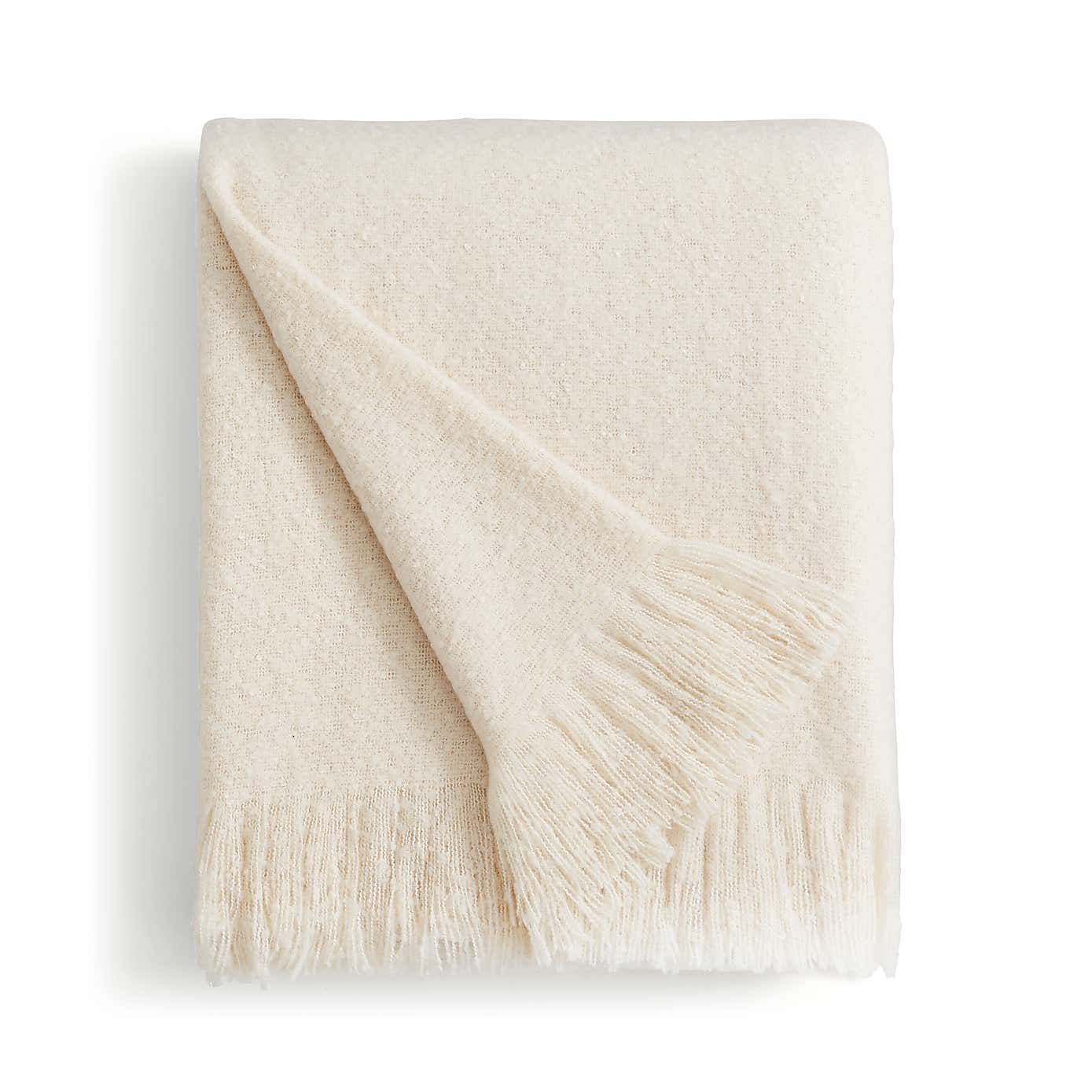 Brushed Boucle Throw