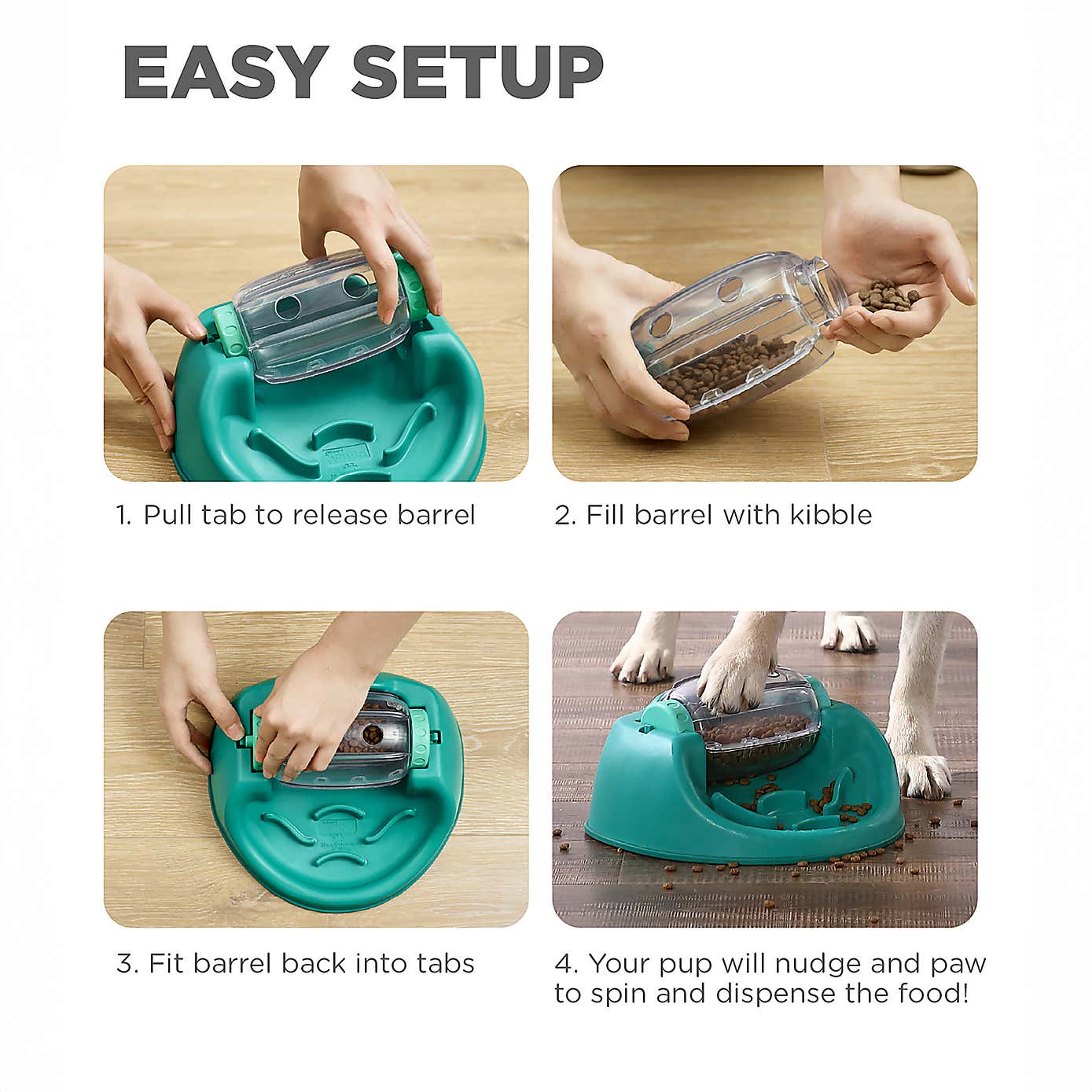 Rosewood Spin n Eat Pet Bowl