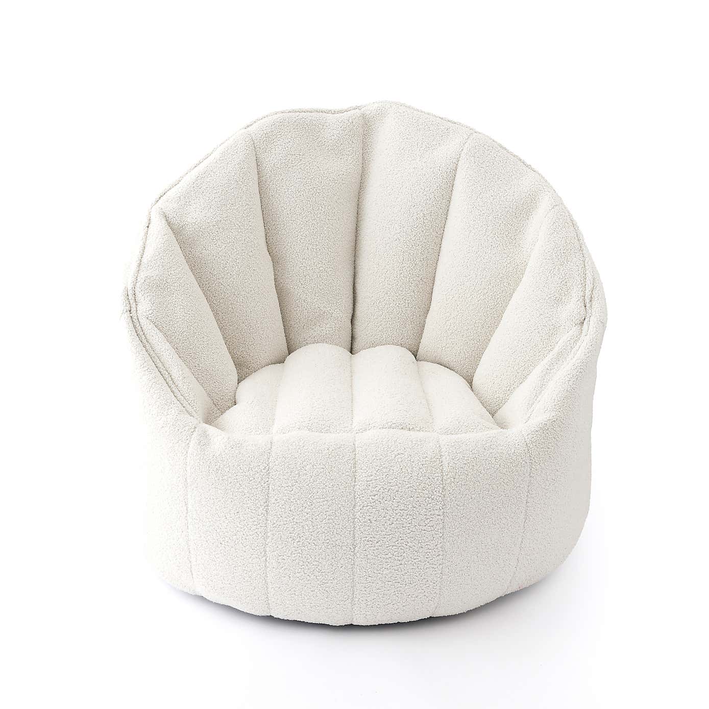 Adella Sherpa Ivory Chair
