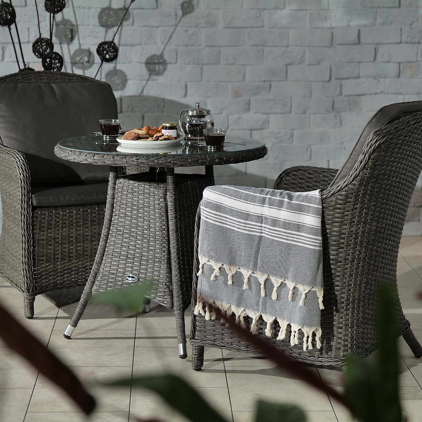 A.Mir Pairs 2 Seater Outdoor Imperial Bistro Set
