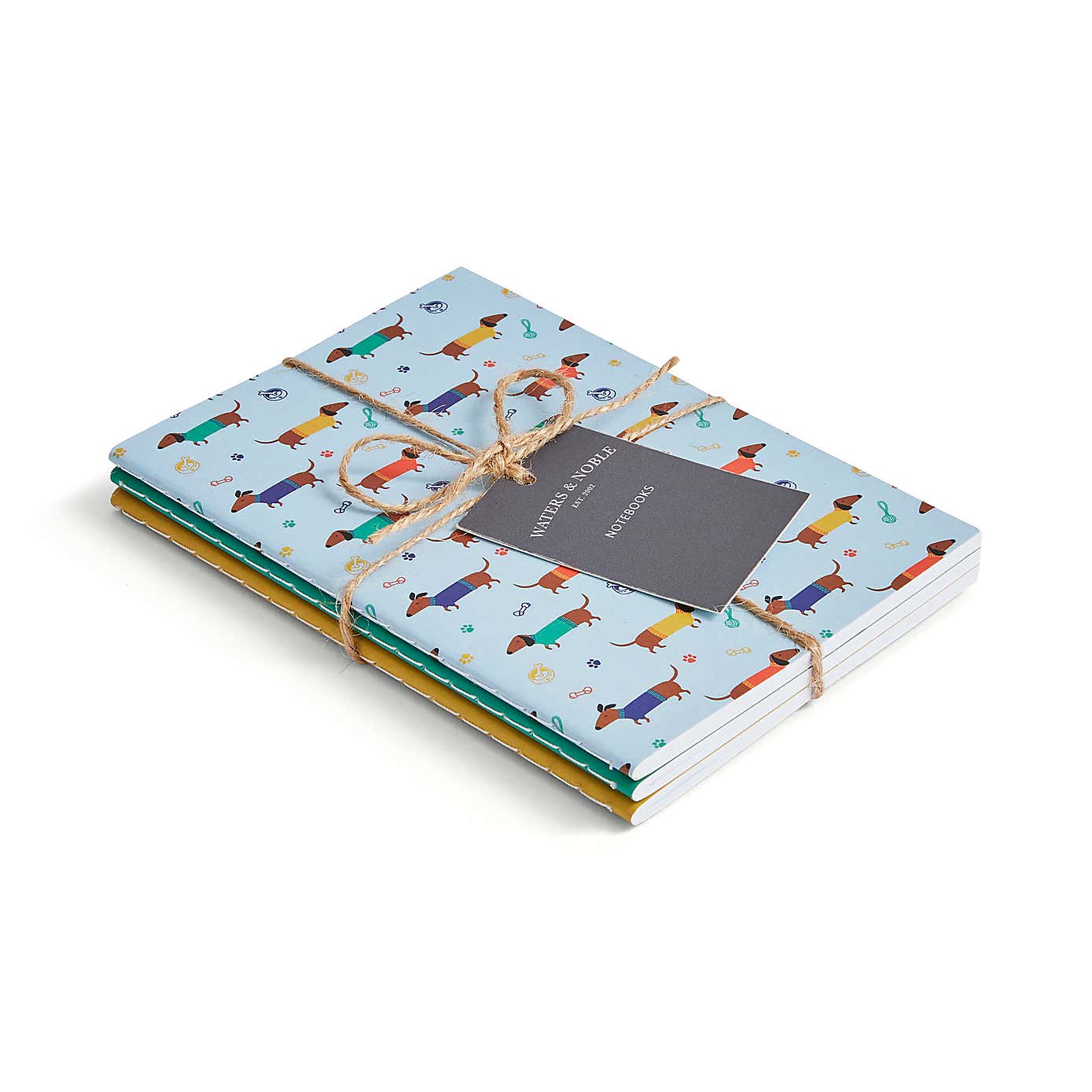 Waters & Noble Set of 3 Sausage Dog Softcover Notebooks