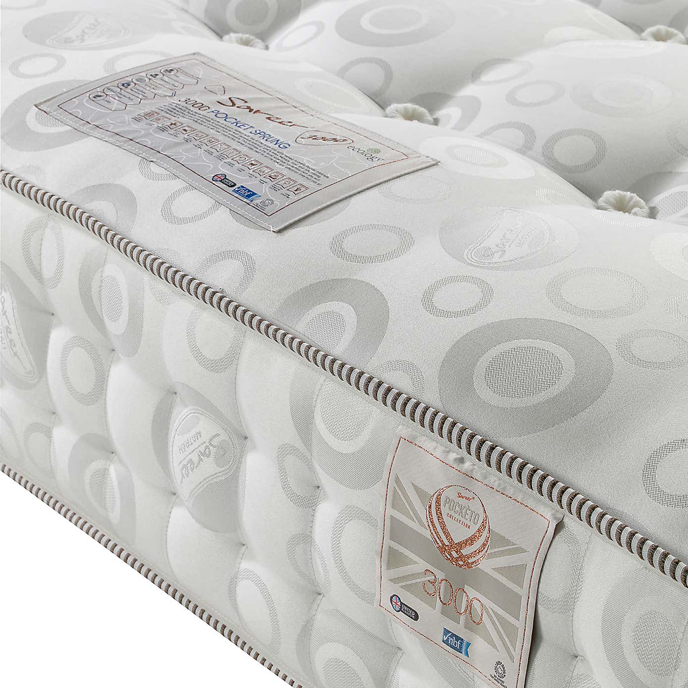 Pocketo Medium Firm 3000 Pocket Sprung Mattress