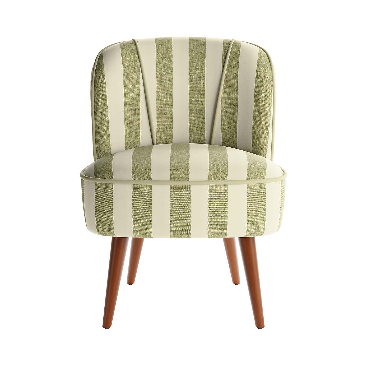 Elsie Striped Fabric Cocktail Chair