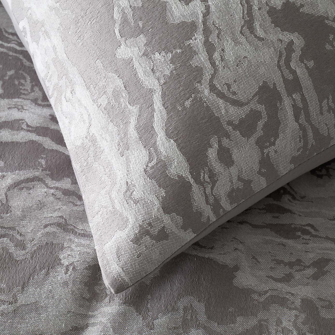 Marble Jacquard Duvet Cover and Pillowcase Set