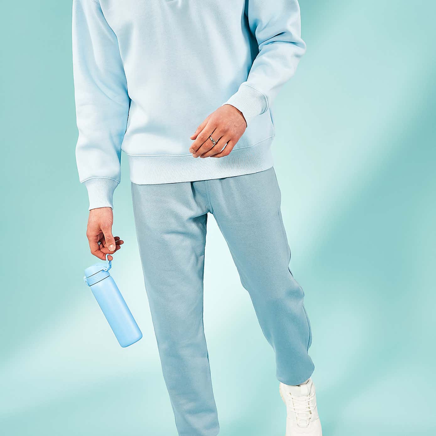 Ion8 Leak Proof Stainless Steel Slim Water Bottle, 600ml