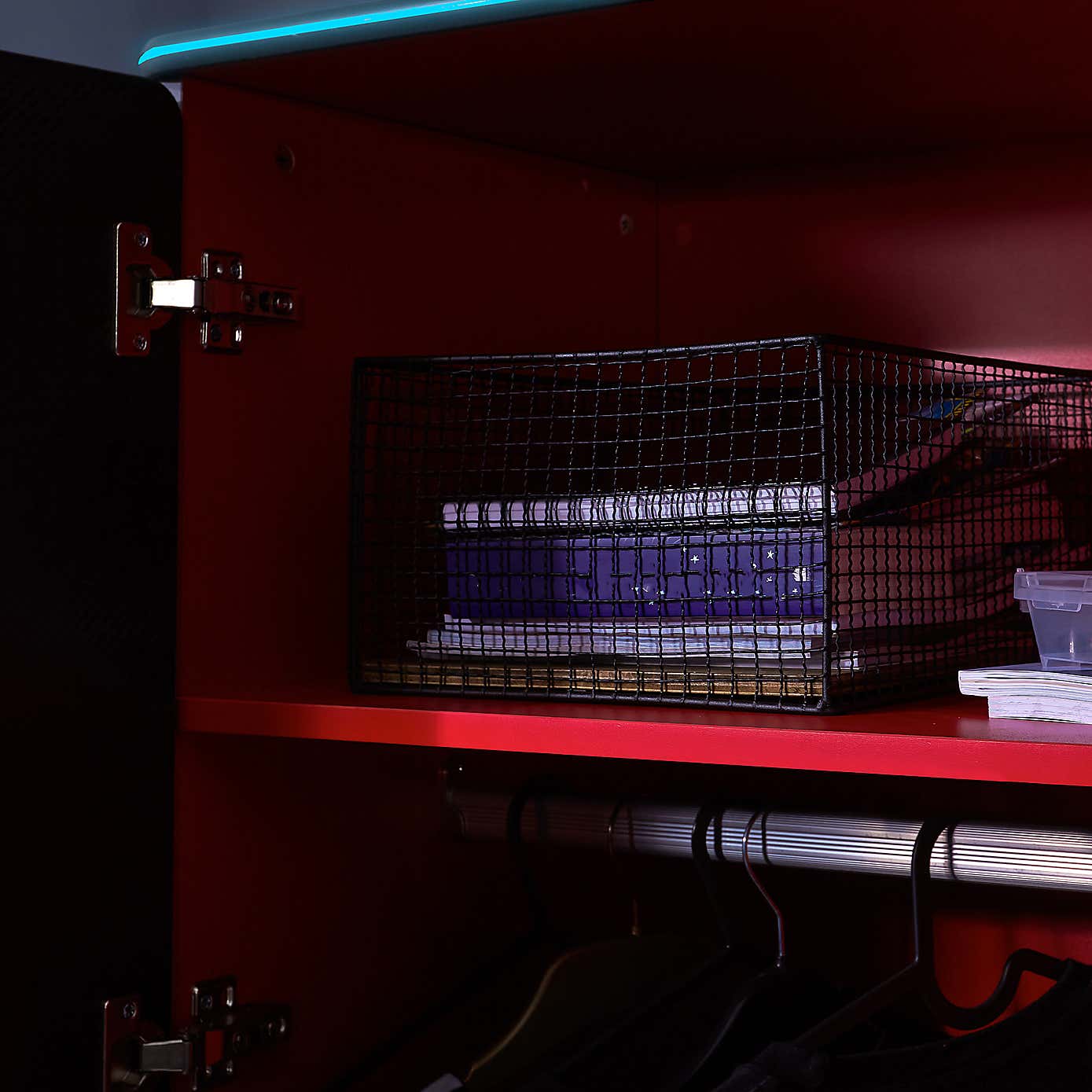 X Rocker Carbon Tek Wardrobe with Neo Fibre LED