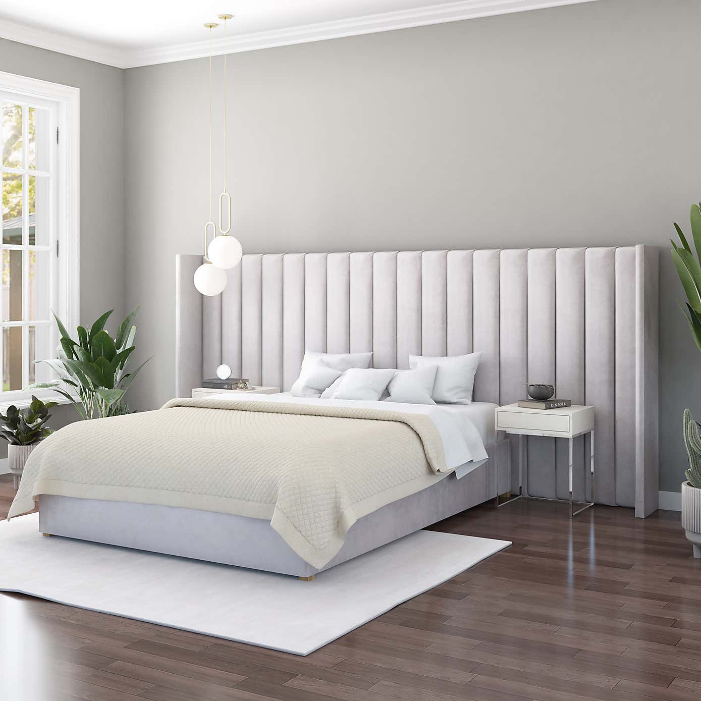 Grandeur Plush Velvet Headboard