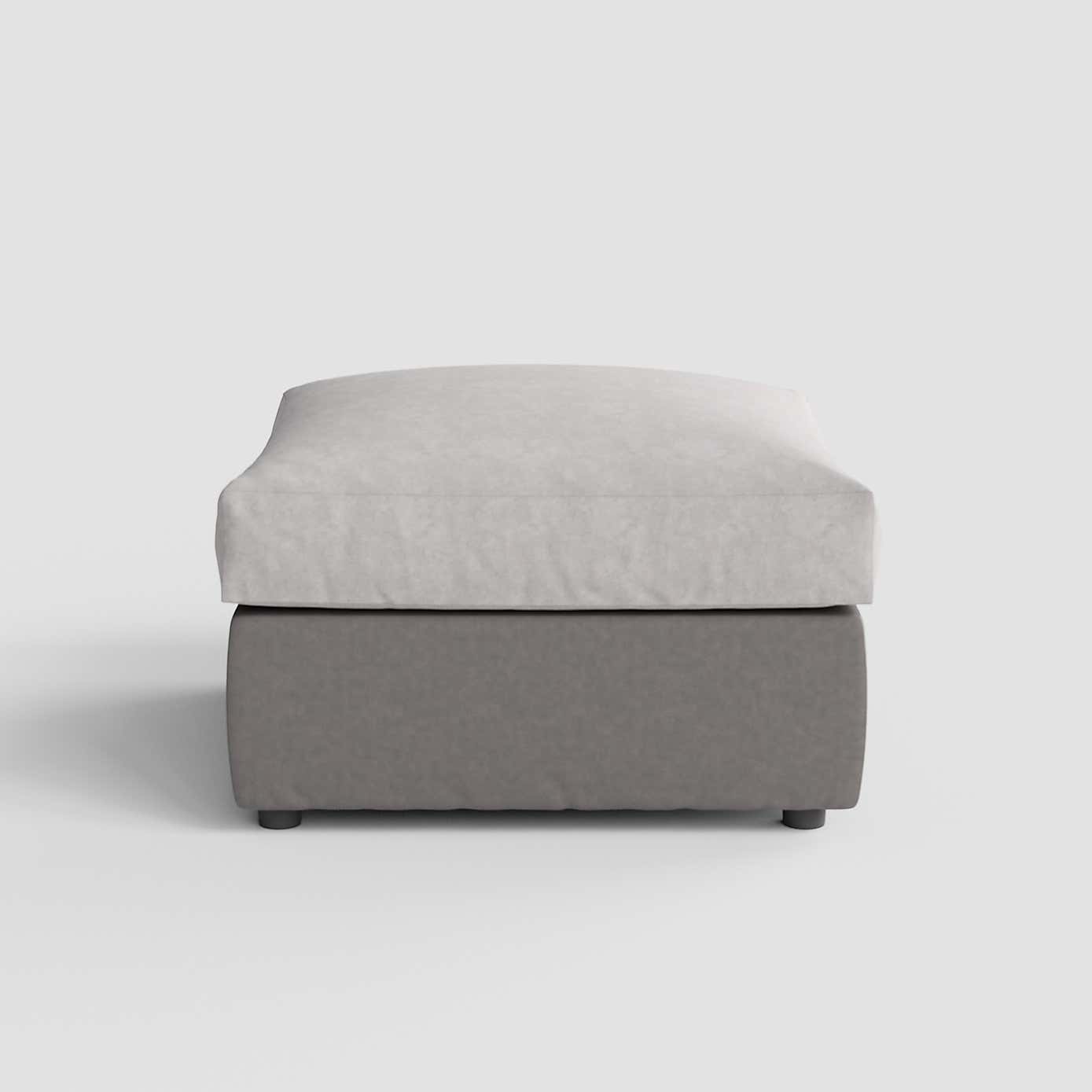 Blake Soft Faux Leather Combo Footstool