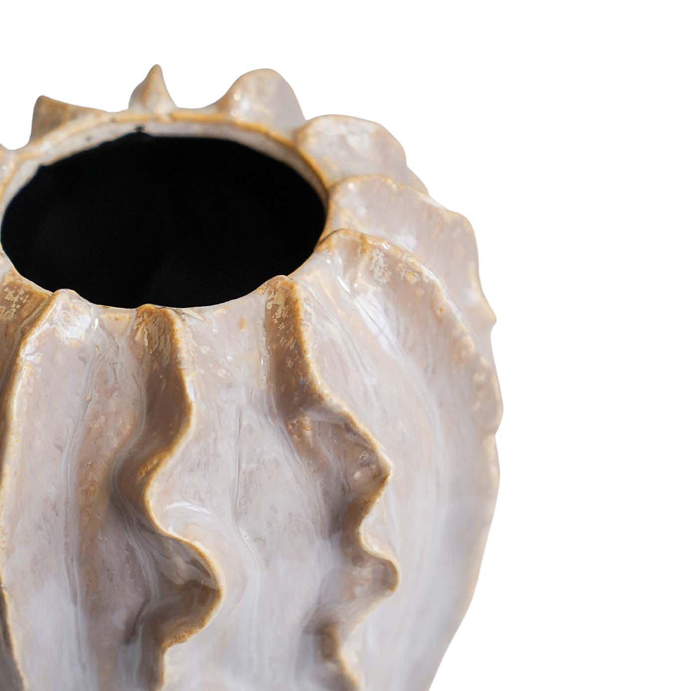 Scarlet Coral Reef Ceramic Vase