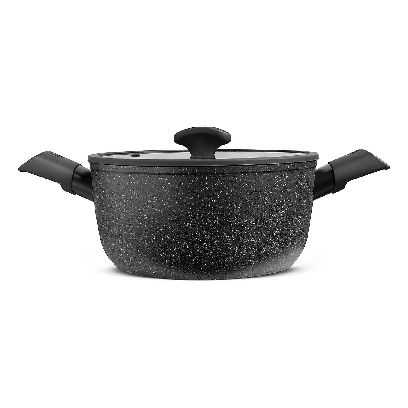Dunelm Non-Stick Recycled Aluminium Stockpot, 24cm