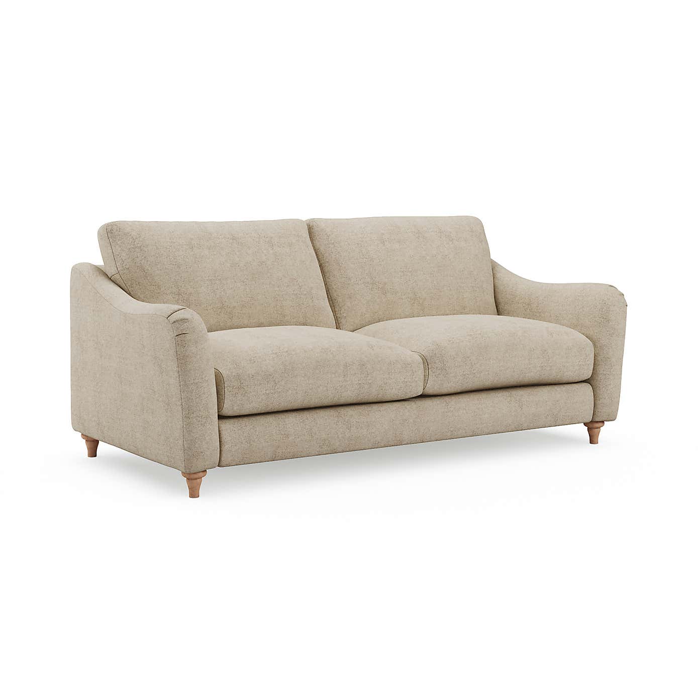 Hattie Tonal Plush Chenille 3 Seater Sofa