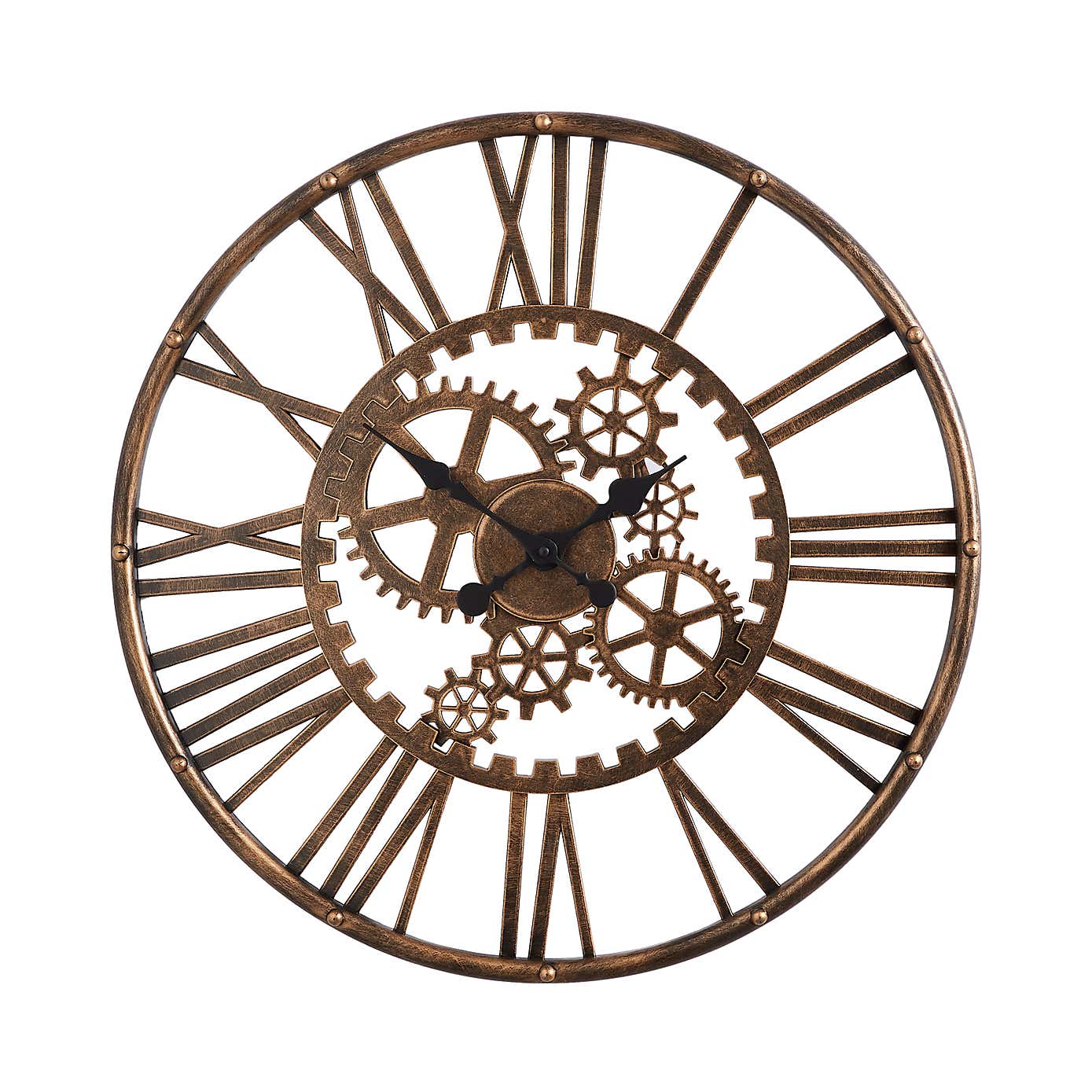 Indoor Outdoor Cogs Clock 60cm