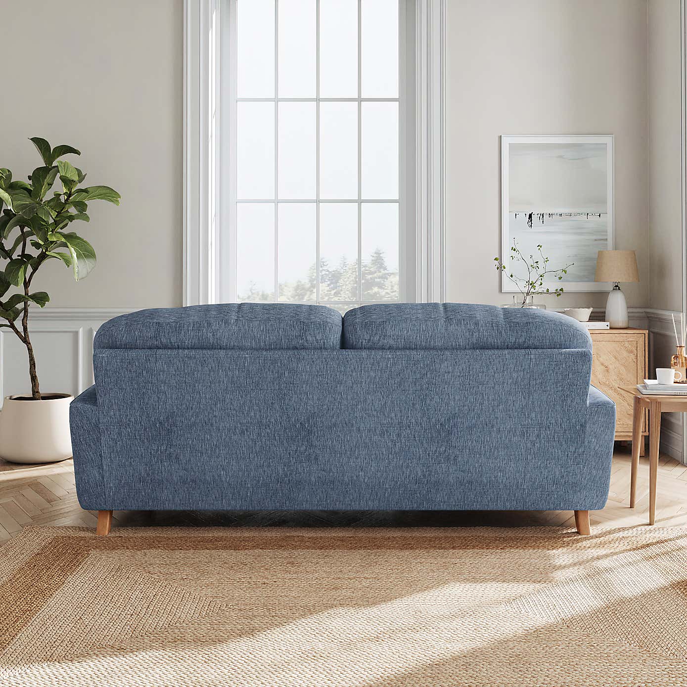 Slub Faux Linen Fabric Sample