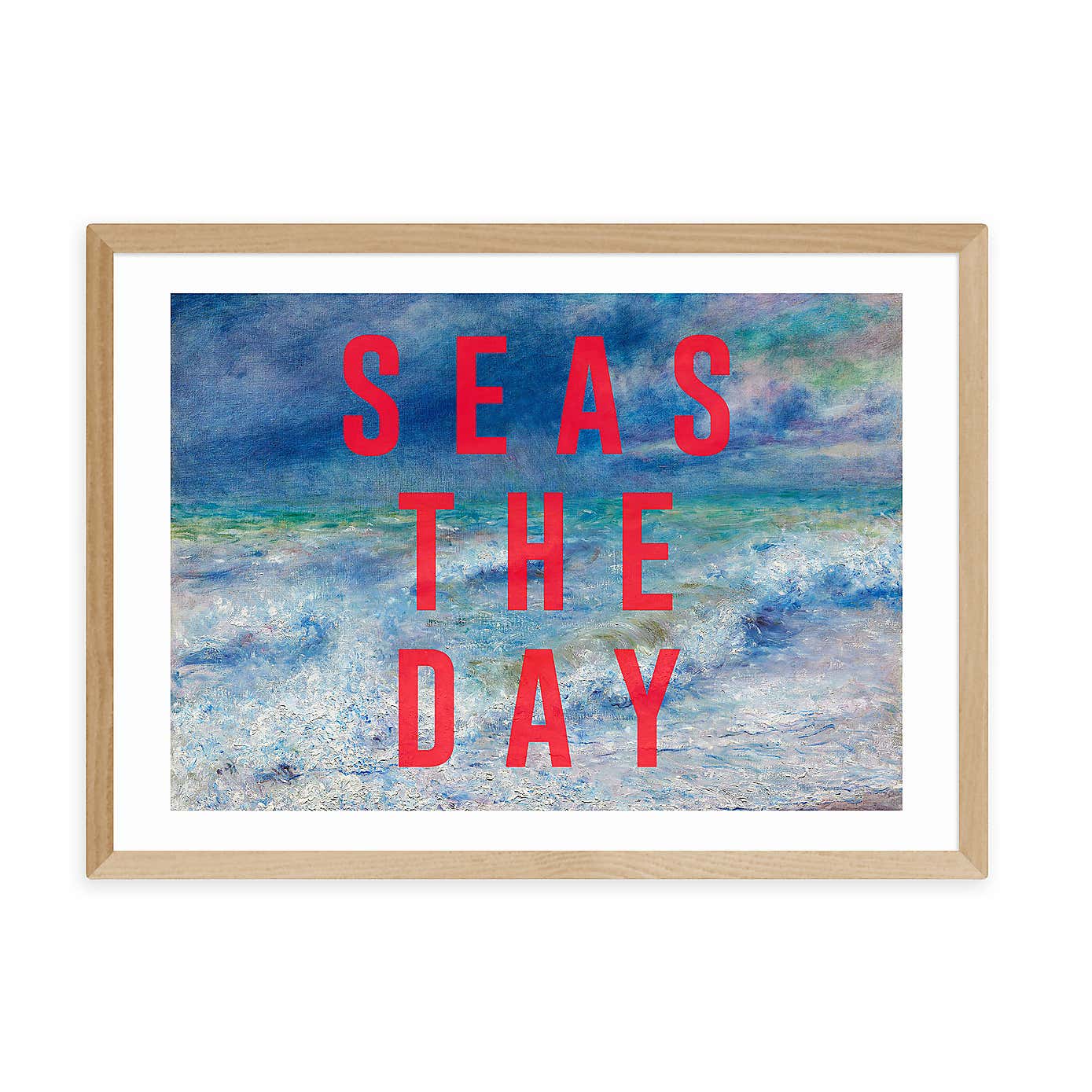 East End Prints Seas The Day Framed Print