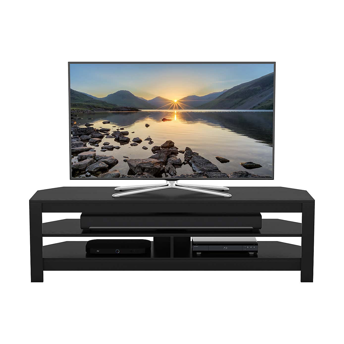 Calibre Wide TV Stand 140cm, Oak Effect