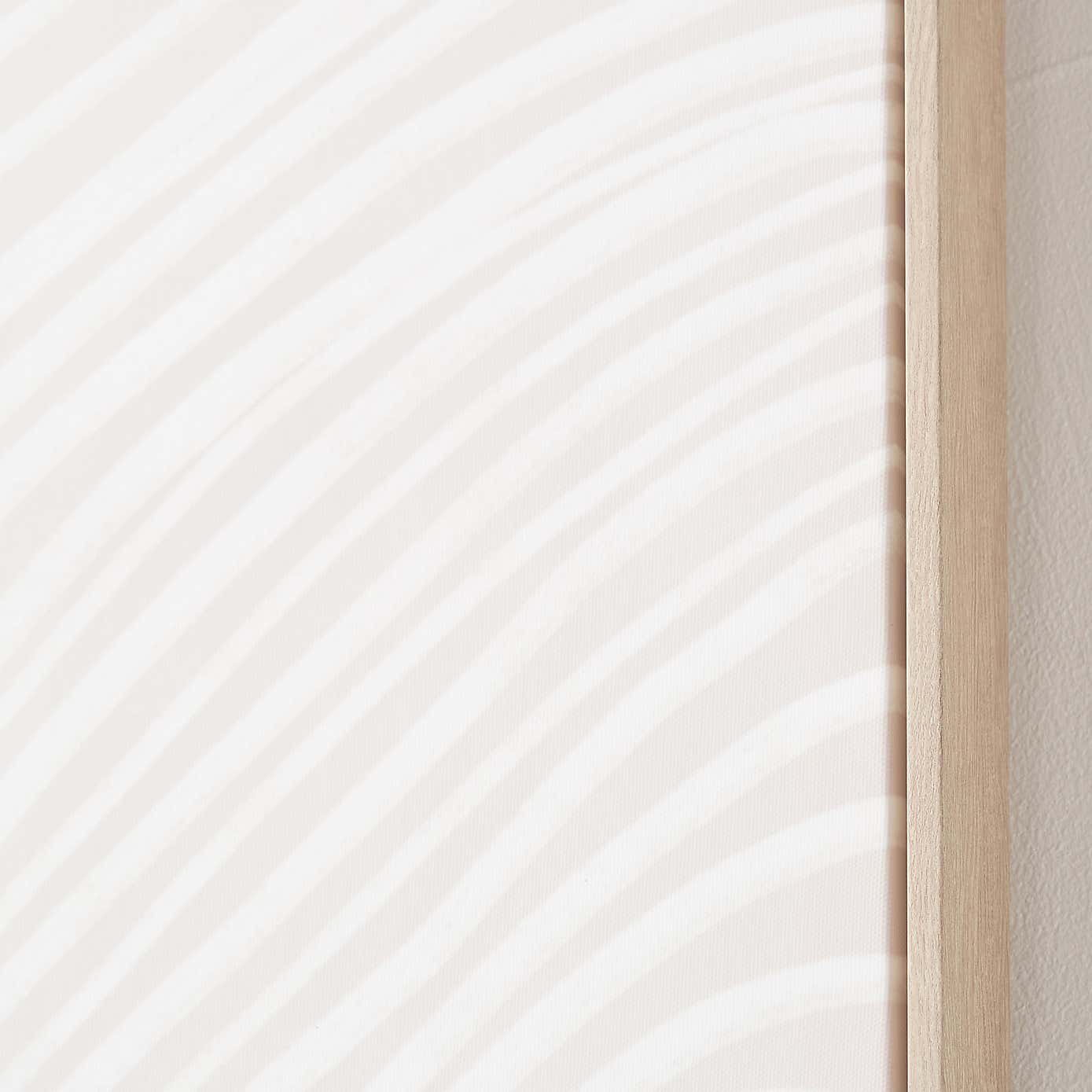 Natural & White Abstract Lines Framed Canvas