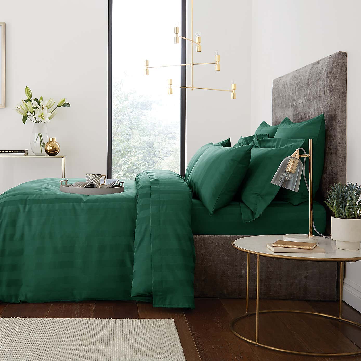 Hotel Cotton 230 Thread Count Stripe Duvet Cover