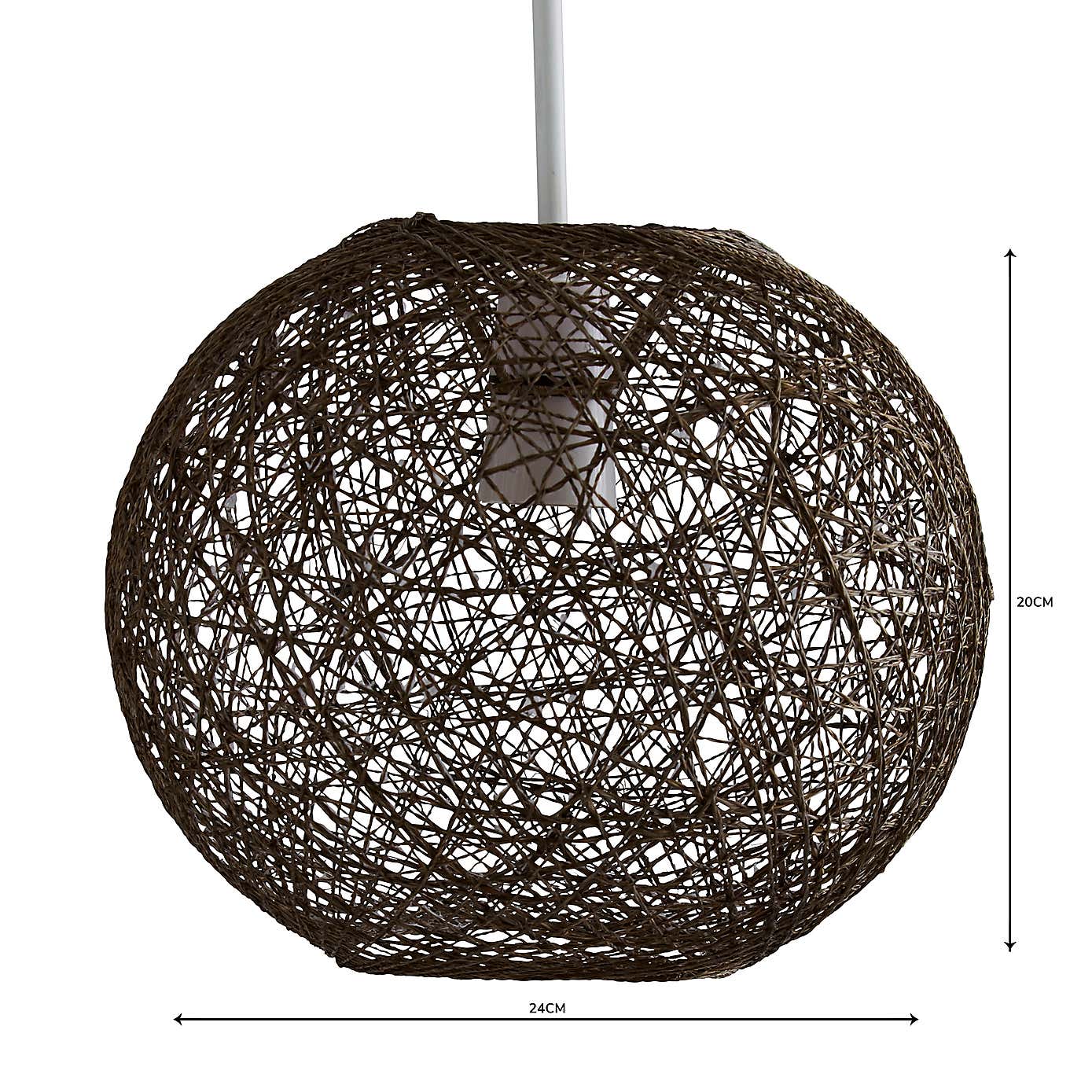 Abaca Ball Easy Fit Pendant Shade