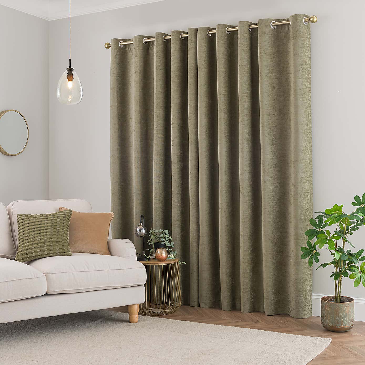 Genoa Chenille Blackout Eyelet Curtains