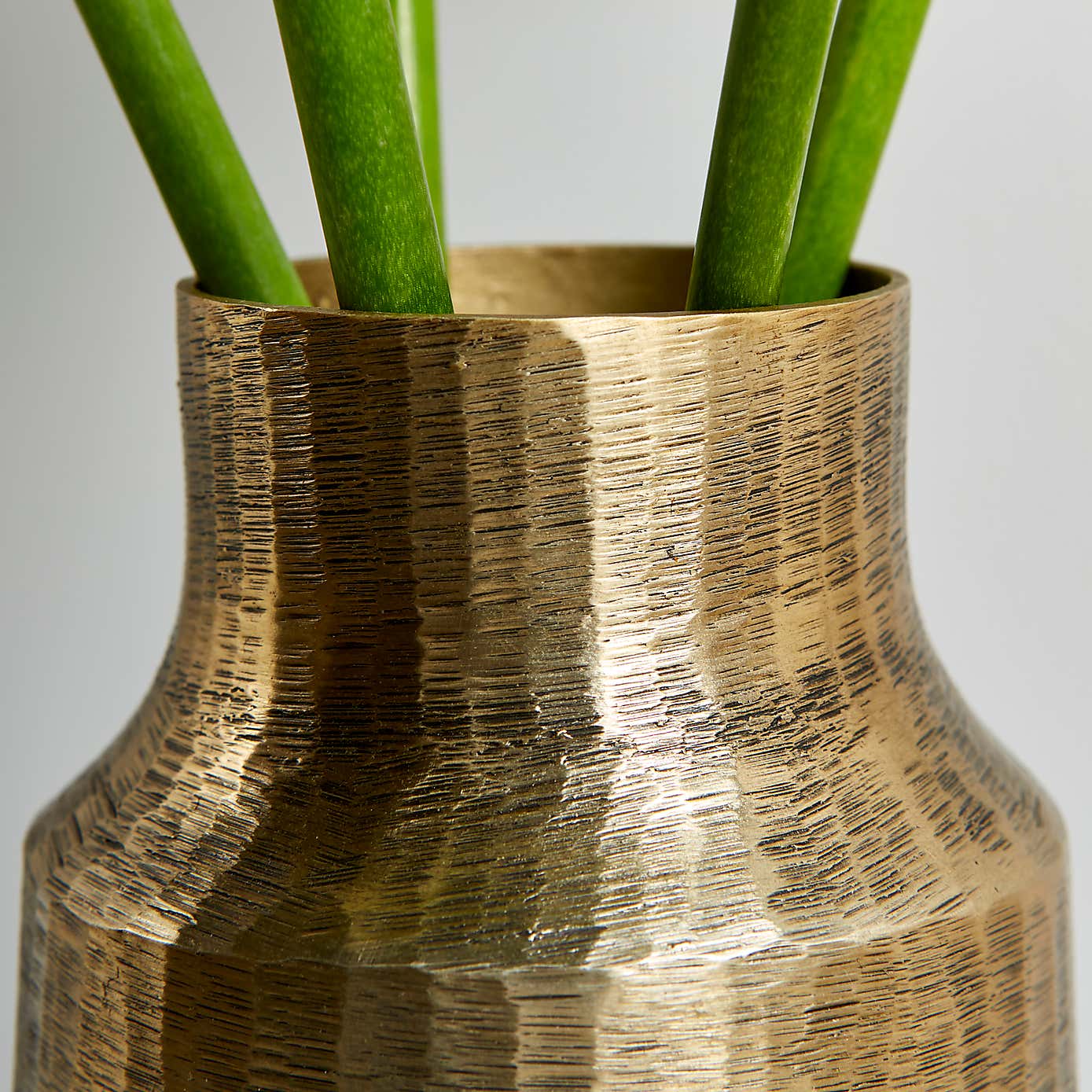 Aluminium Gold Vase