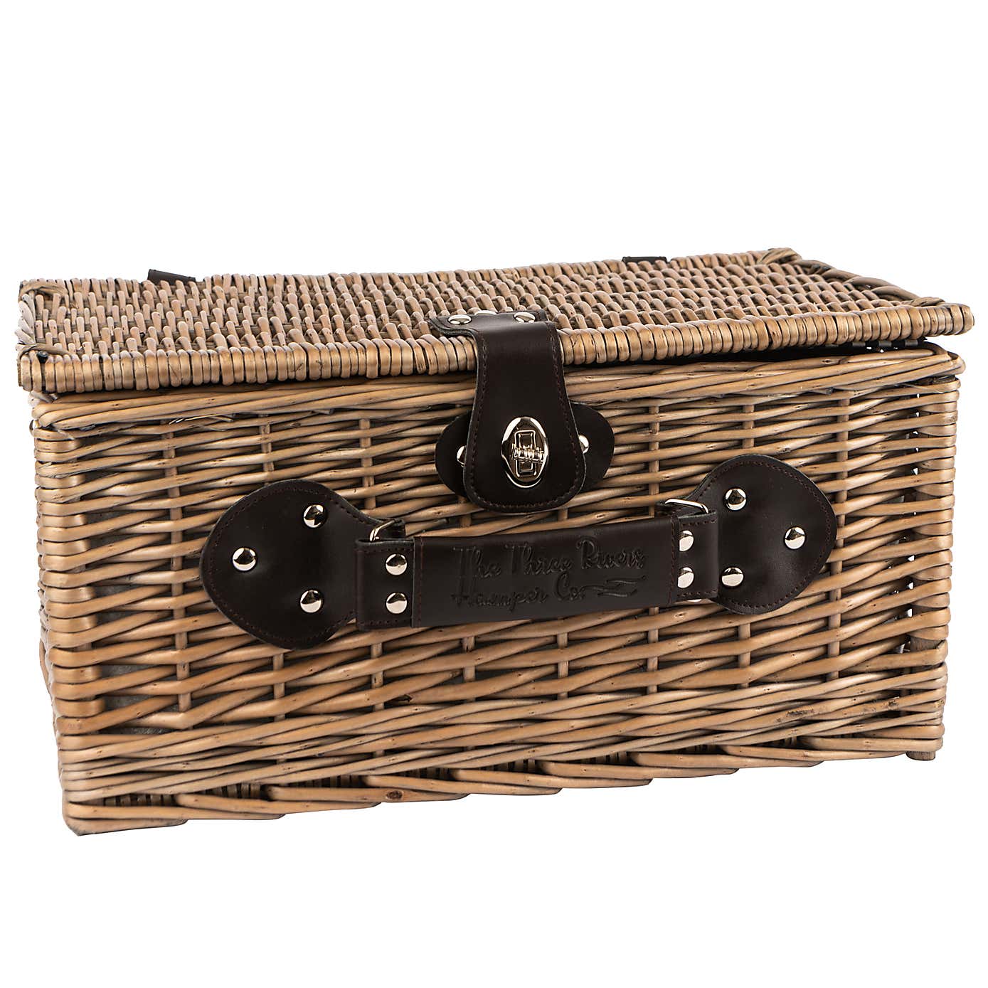 Three Rivers 2 Person Picnic Basket with Picnicware