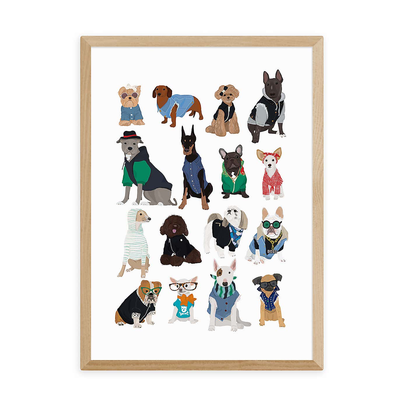 East End Prints Cool Dogs Print