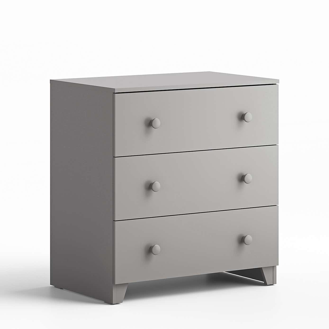 Little Acorns Classic 3 Drawer Chest and Wardrobe Nursery Set