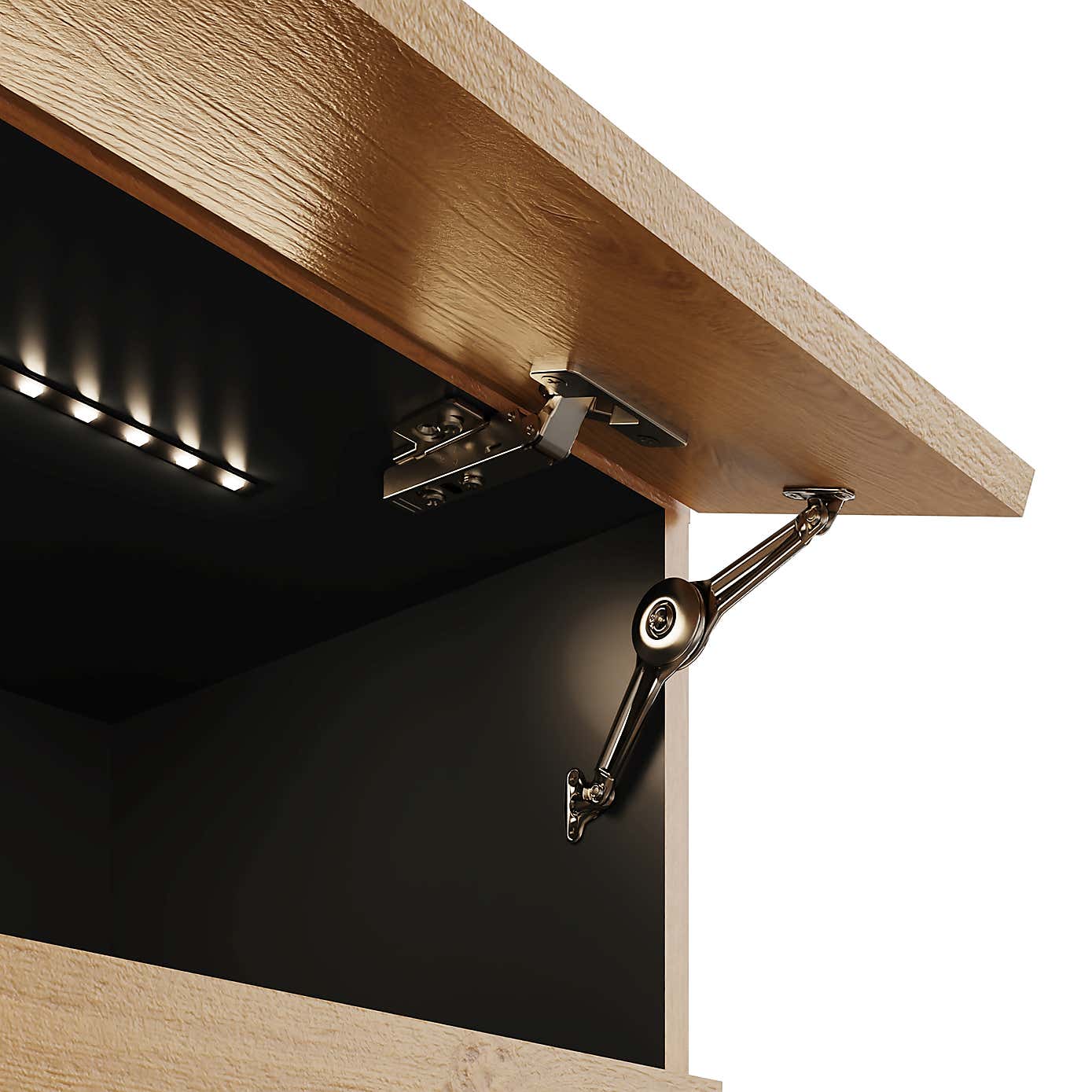 Delta 150cm Wall TV Unit with LEDs for TVs up to 65"