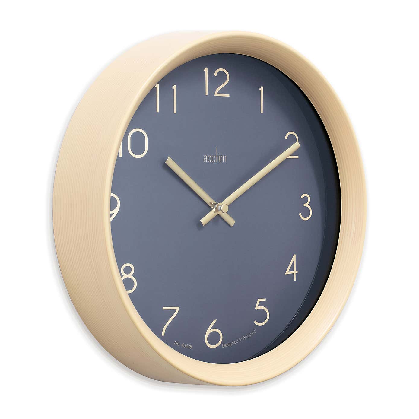 Acctim Upsilon Grey Wall Clock