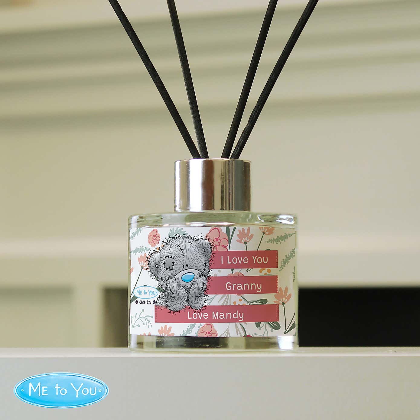 Personalised Me To You Floral Reed Diffuser