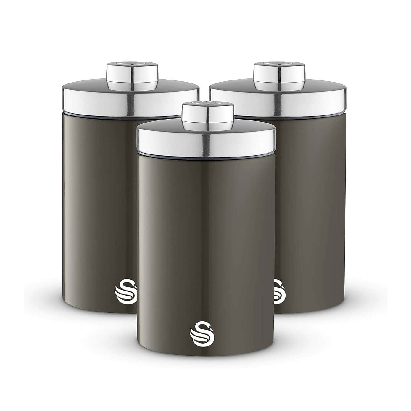 Swan Townhouse Set of 3 Canisters