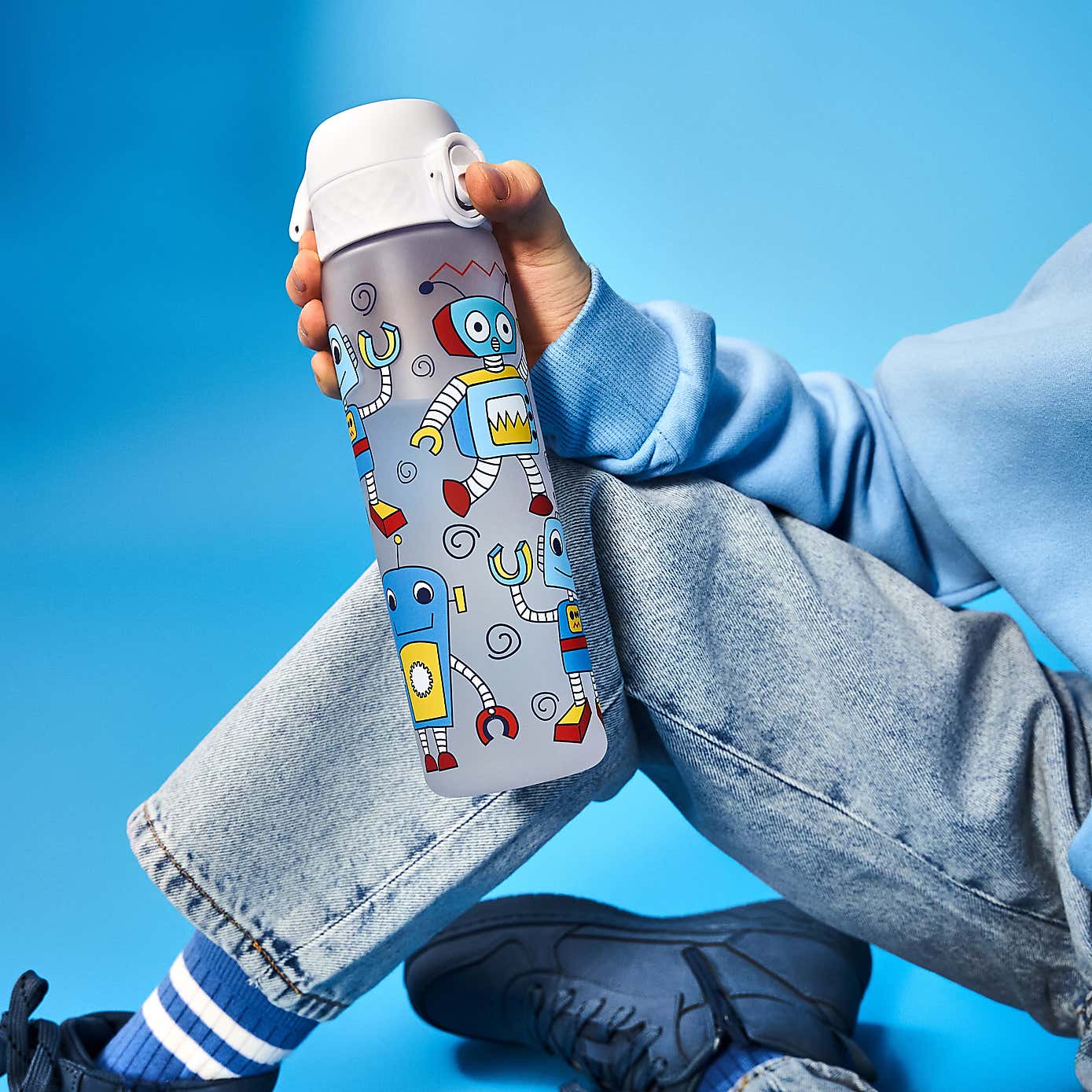 Ion8 Robot Water Bottle and Lunch Bag Bundle