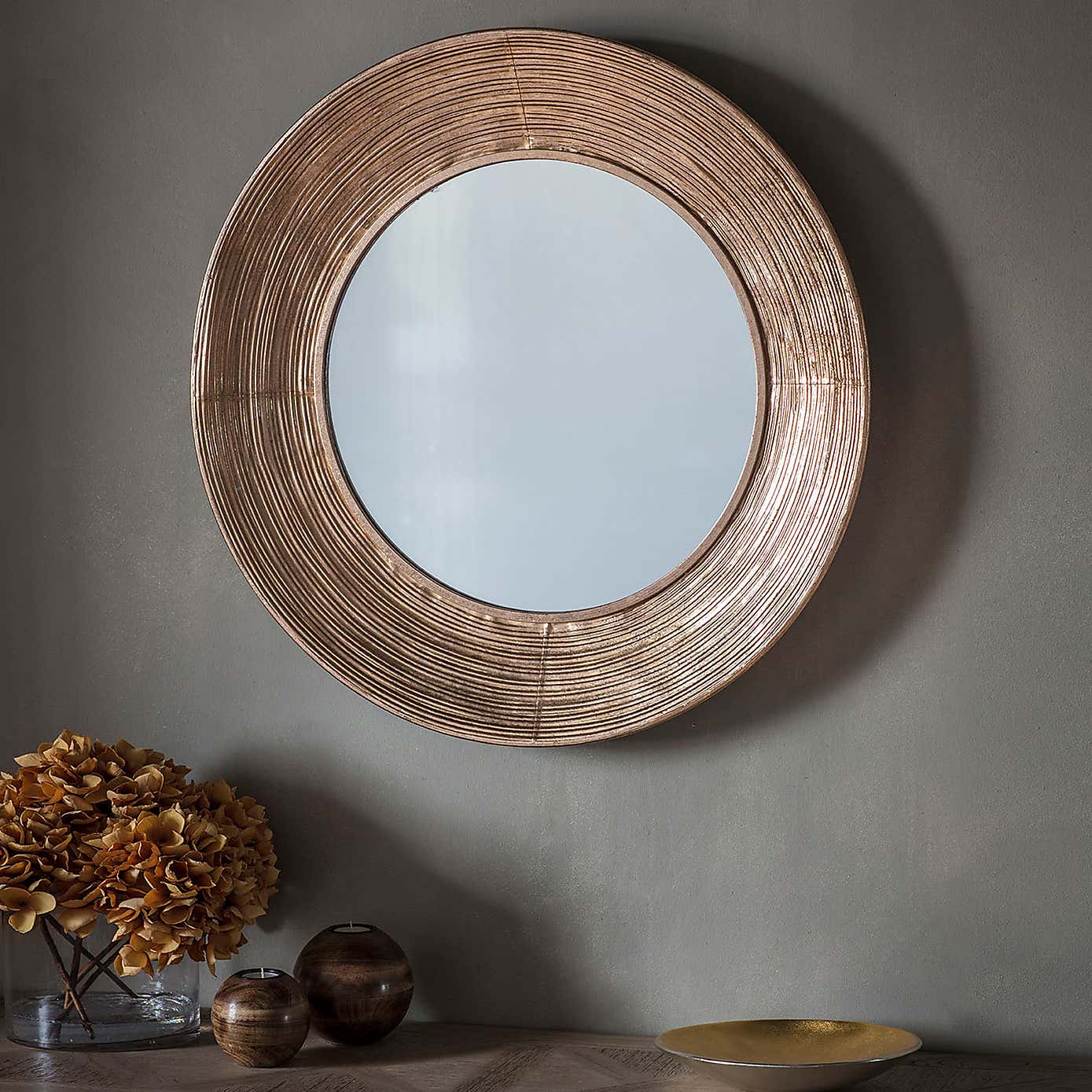 Set of 3 Vienna Round Wall Mirrors