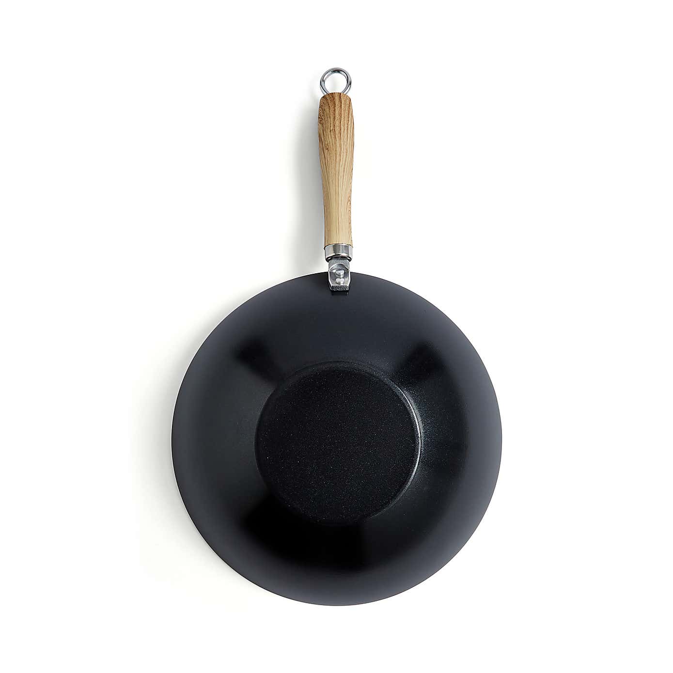 Carbon Steel Flat Base Wok, 30cm