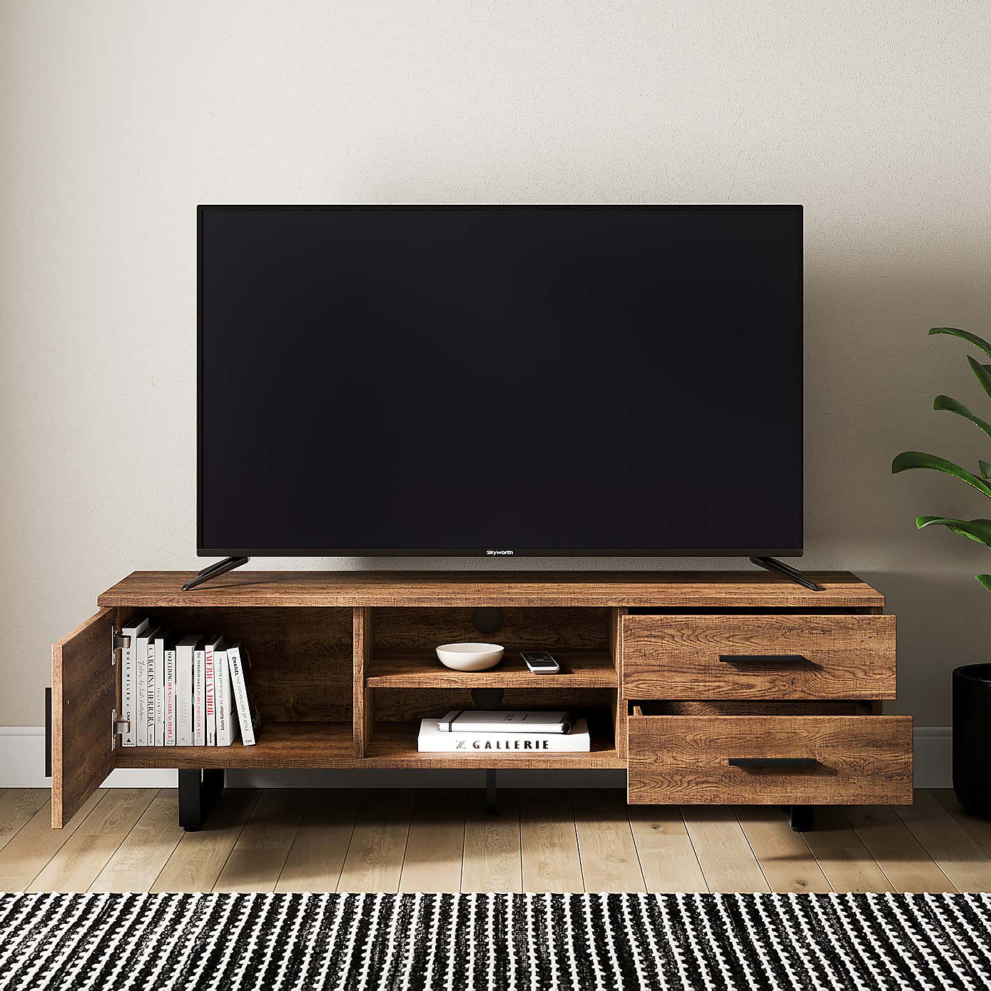 Freddie TV Unit Oak Effect