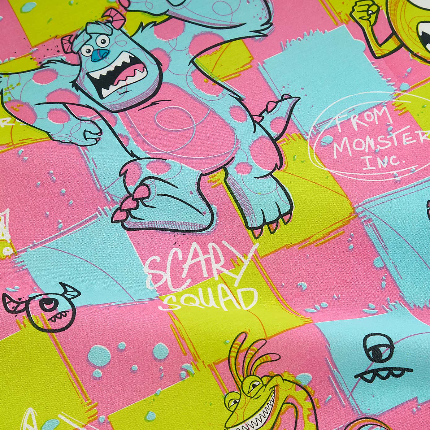 Disney Monsters, Inc. Reversible Duvet Cover and Pillowcase Set
