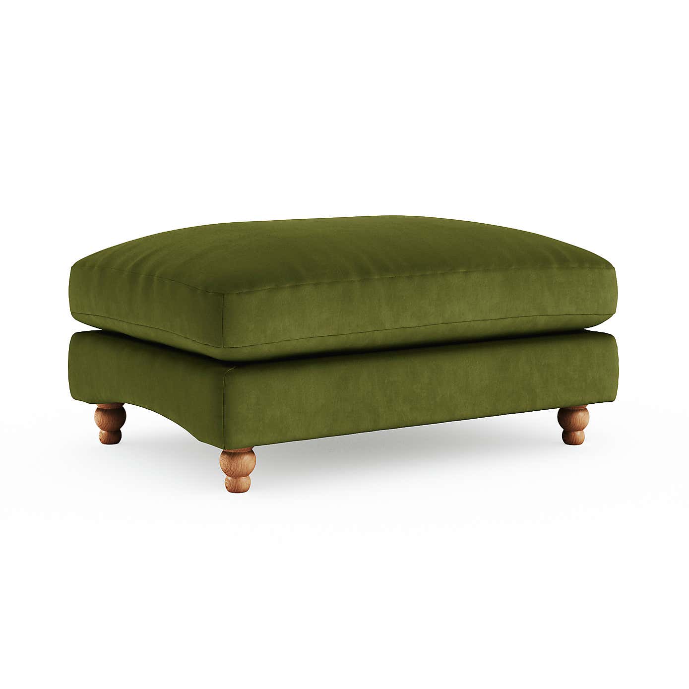 Martha Matte Plush Velvet Footstool