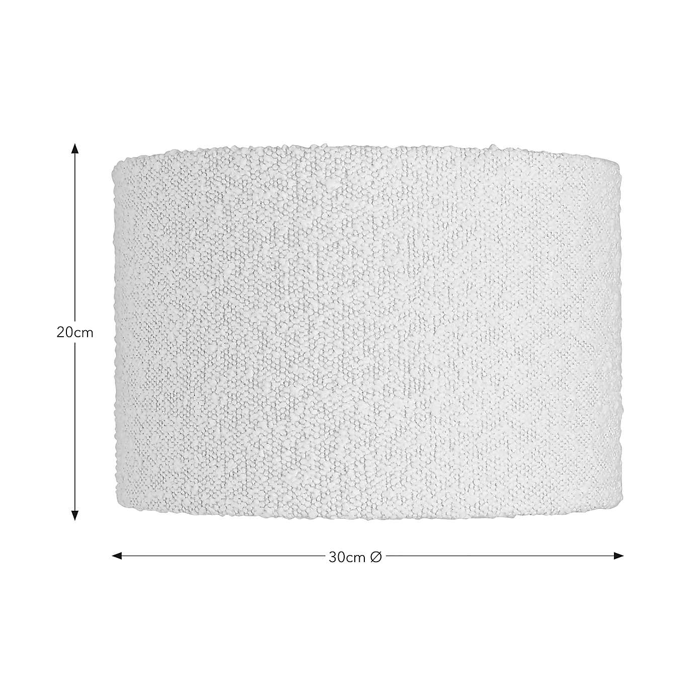 Hazelle Boucle Drum Lamp Shade