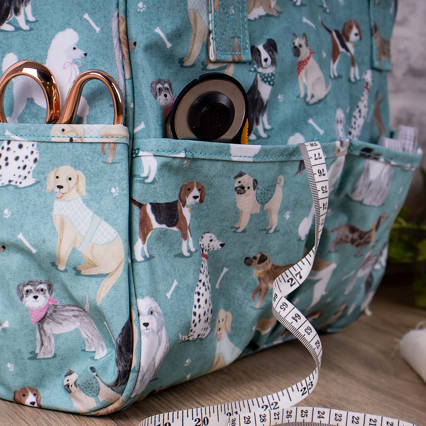 Blue Scotty Dog Crafts Bag