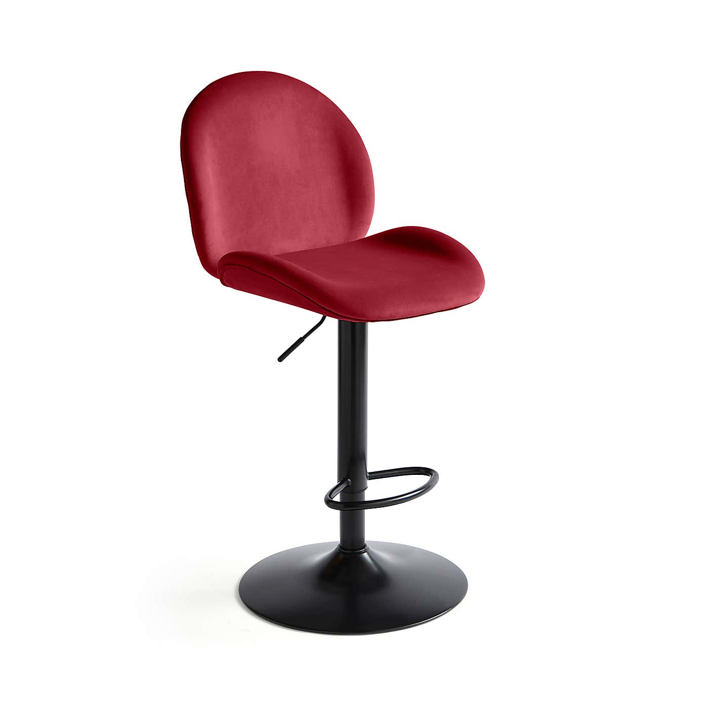 Jayde Adjustable Bar Stool, Velvet