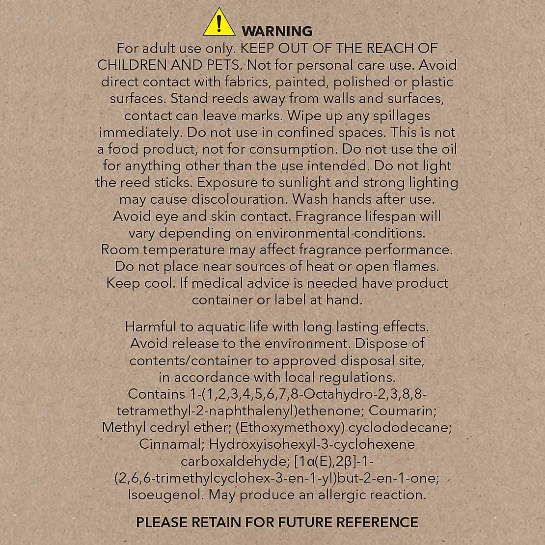 Amber and Tonka Diffuser