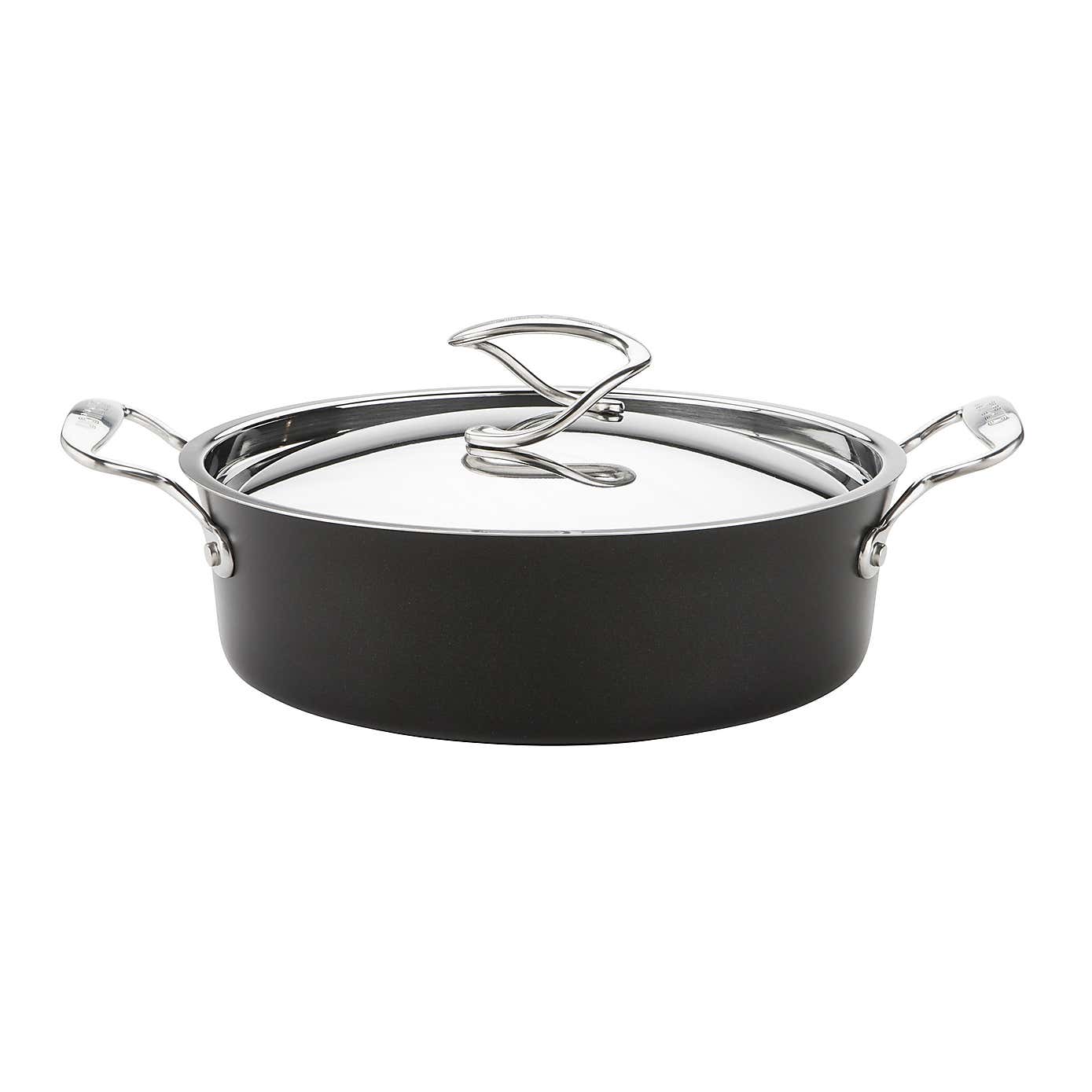Circulon Style Non-Stick Hard Anodised Aluminium Sauteuse Pan, 27cm