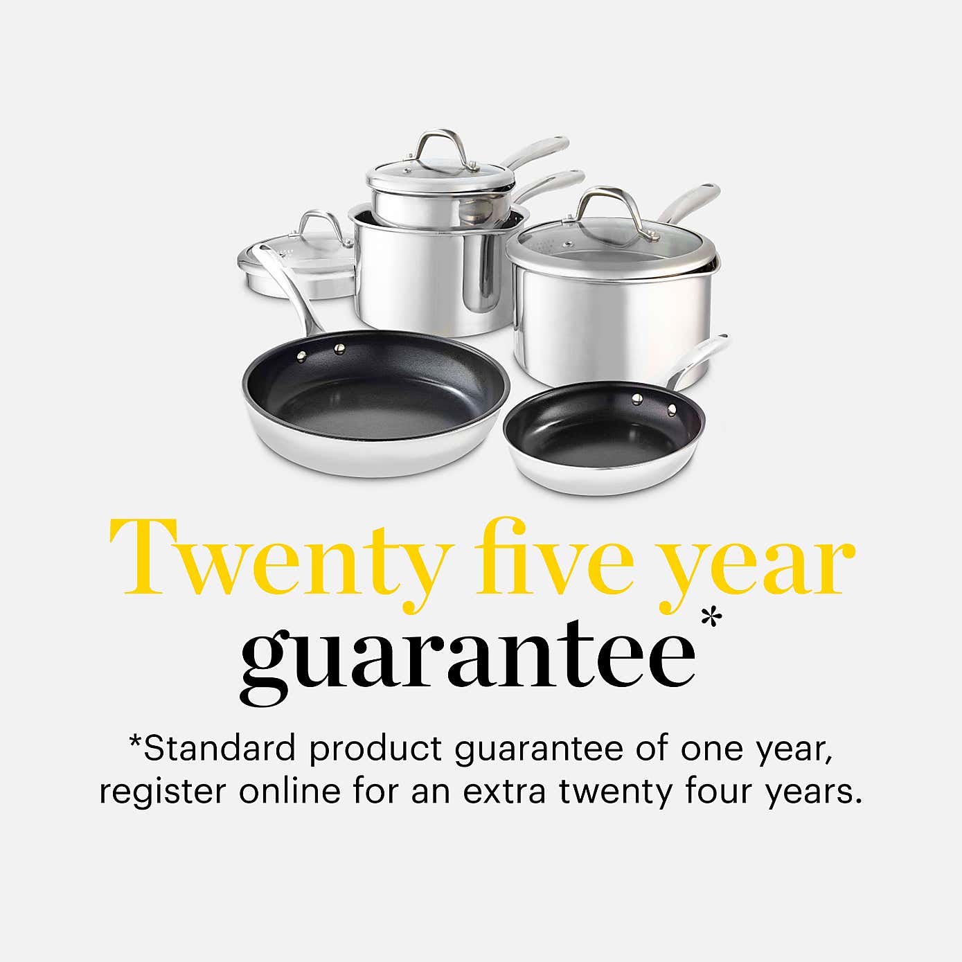 Good Food Tri Ply 5 Piece Cookware Set