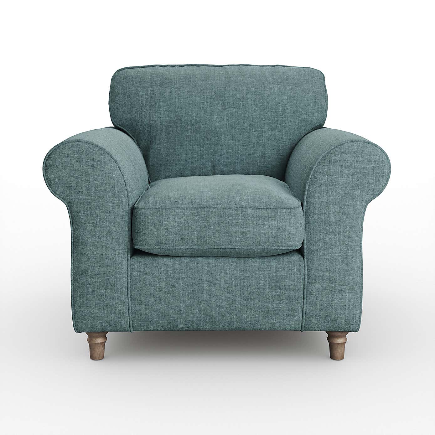 Flori Armchair, Tonal Plush Chenille